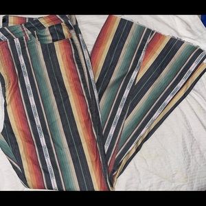 Flare sarape pants